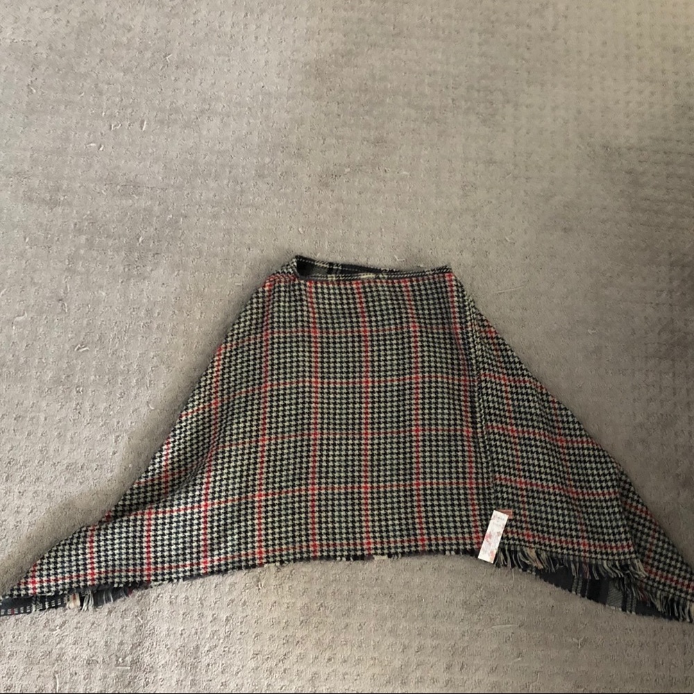 Reversible poncho. Never worn.